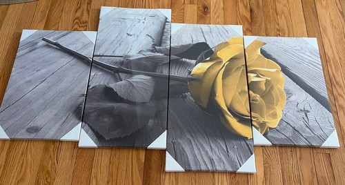 Canvas art yellow rose - of,