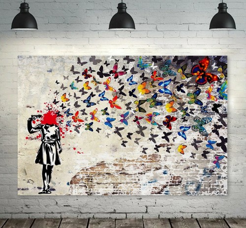 Banksy little girl shot head - little,