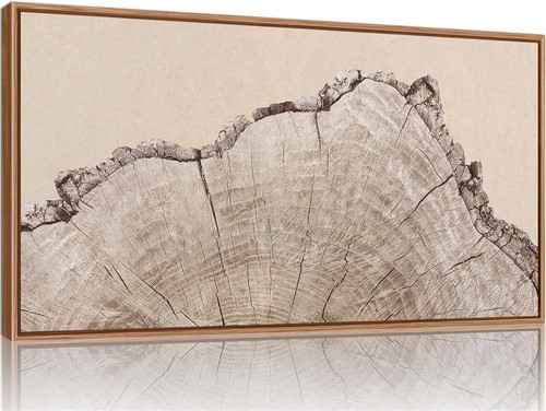 Large tree ring framed canvas - large,