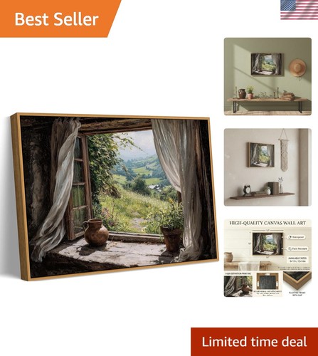 8x10in rustic country window - rustic,