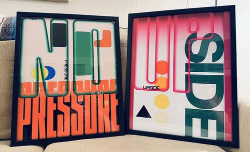 Set framed abstract - set, 2
